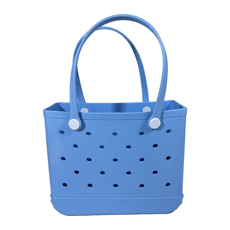 Boggs Bag Extra Large Tote Shoulder Handbag EVA Rubber Waterproof Basket Women Tote Boggs Bag for Travel: S / PURPLE