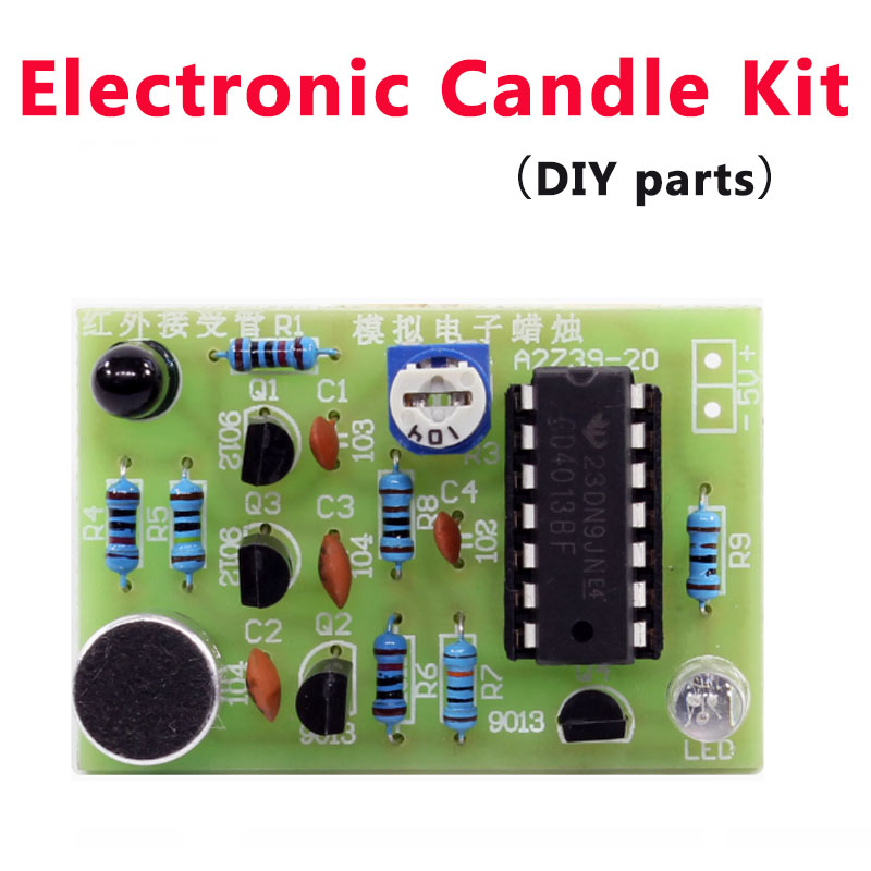 Kit de soudure Kit de production électronique bricolage formation pratique pour novice introduction pratique de soudure enseignement de la carte de circuit imprimé: Gris foncé