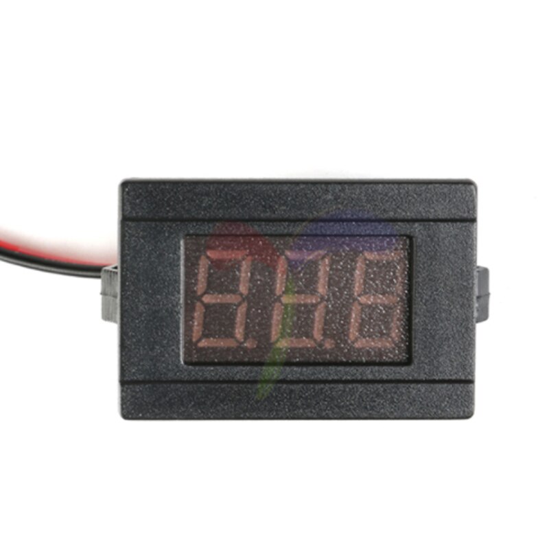 Mini Auto Voltmeter 12V Digital LED Display Volt Meter Gauge Voltage Panel Meter 2 Wires Car Accessoties for Automoble/Moto