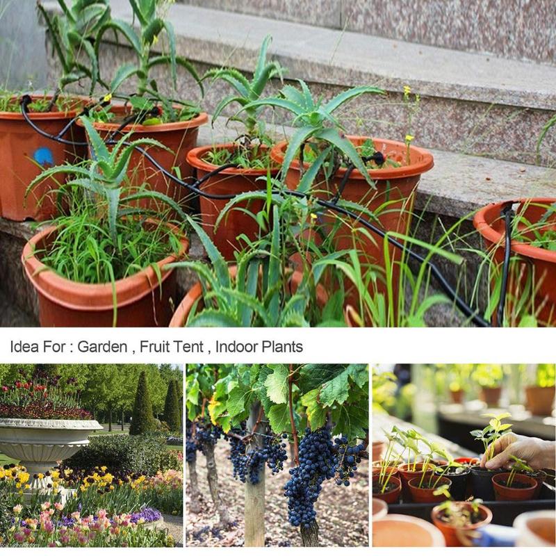 RainPoint Micro Drip Irrigation Ball Valve Automatic Home Garden Irrigation Controller Watering Timer System Mist Cooling Kit