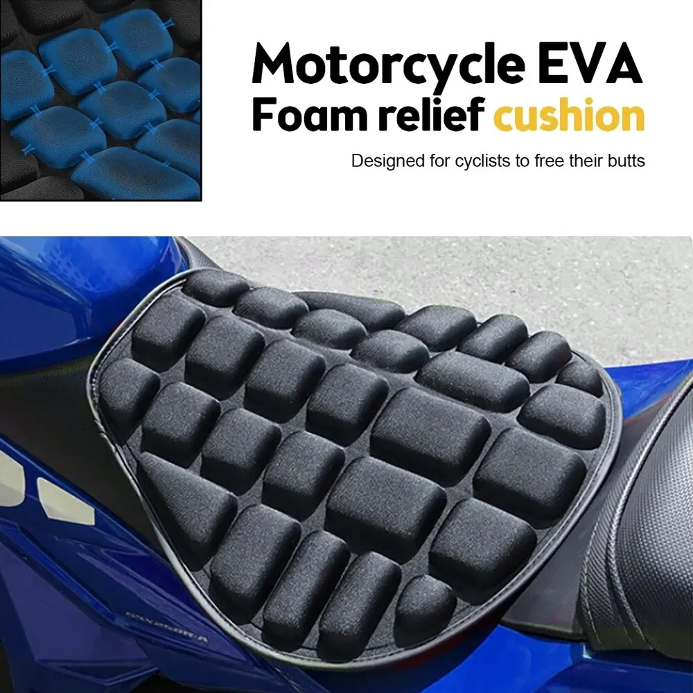 Sedile per moto Coprisedile universale per moto Coprisedili in schiuma morbida e confortevole e traspirante Tappetini per moto Bici elettrica