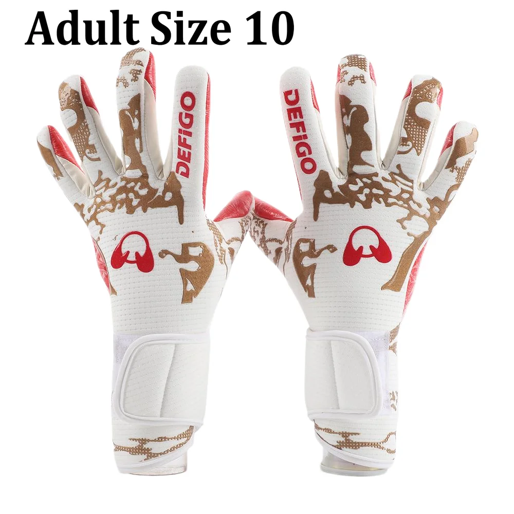 Keepershandschoenen Latex Voetbal Keeper Keepershandschoenen Antislip Dikker Voetbalhandschoen Bescherming Keepershandschoenen Voetbaluitrusting: Black