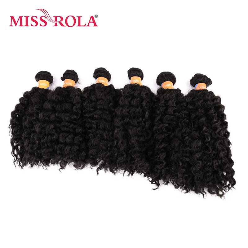 Extensiones de pelo sintético ondulado corto Miss Rola de 8 pulgadas Jazz Wave 6 uds./lote extensiones de pelo Kanekalon ofertas de extensiones de 4 colores para mujer