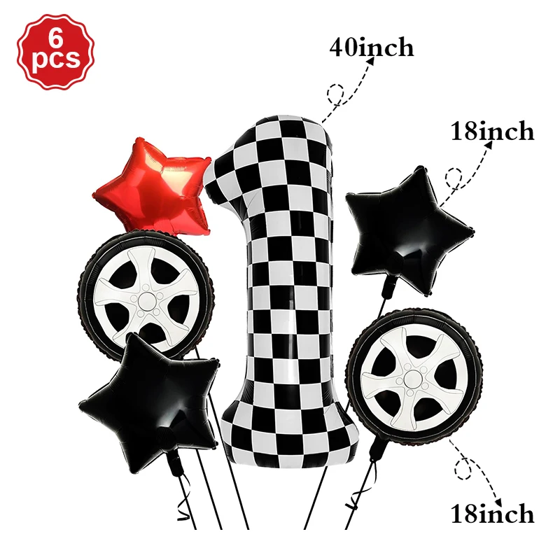 Motocross Party Decoration Foil Motorcycle Balloons Boys Dirt Bike Kids Race Car Motor Birthday Party Favor Baby Shower Supplies: WHITE