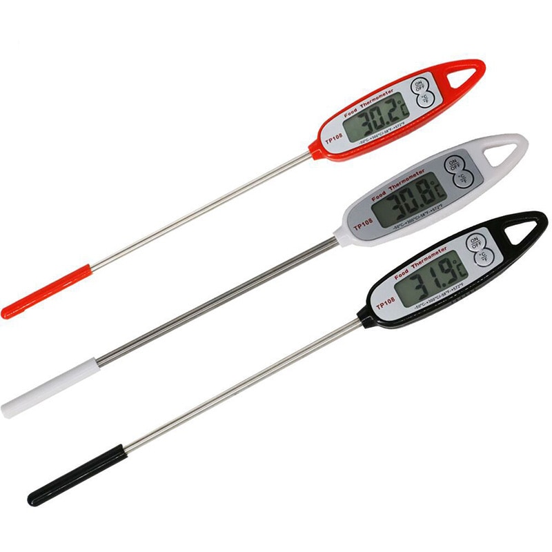 Digital Food Thermometers With Long Stainless Steel Probe Kitchen Thermometer Instant Read For Kitchen Outdoor Cooking BBQ