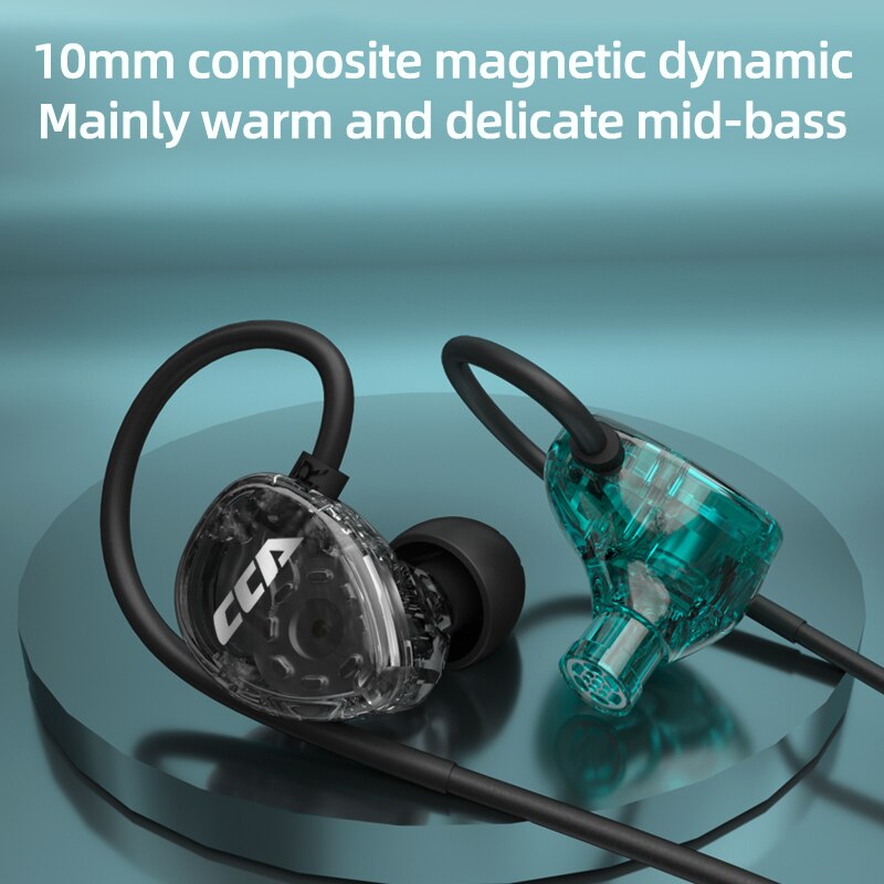 Cca csa 1dd hifi in-ear-kopfhörer, monitor-kopfhörer, in-ear-ohrhörer, sport-headset mit geräuschunterdrückung, kz zax zsx zsn pro  zs10 pro asx