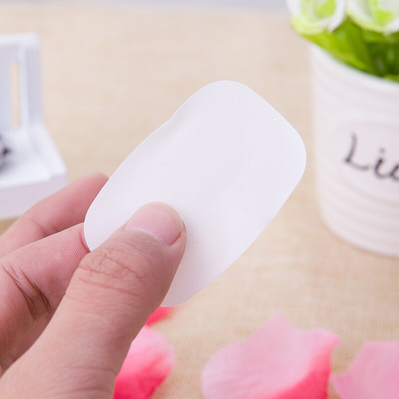Papel de jabón portátil para lavado de manos, miniherramienta de jabón multifuncional en lonchas, desechable en caja