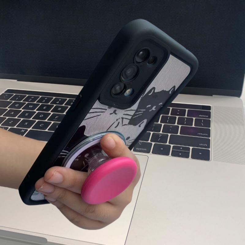 Cute Multi Colored Silicone Magsafe Magnetic Phone Griptok Grip Tok Stand for IPhone Wireless Charging Holder Bracket