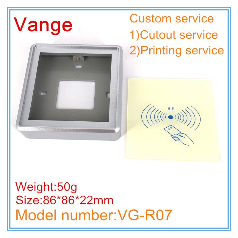 5pcs/lot Injection molding boxes IP54 ABS plastic case 86*86*22mm for entry door lock access control system