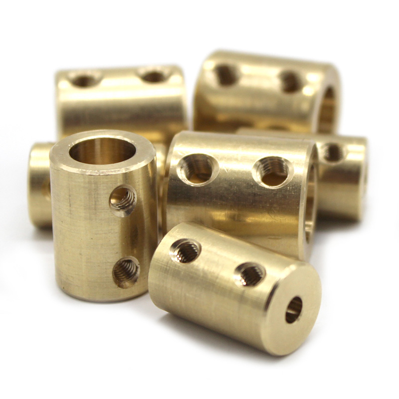 1pcs 4mm/5mm/6mm/8mm/10mm/12mm Rigid Shaft Coupling Coupler Motor Connector Copper Sleeve Model Ship Accessories