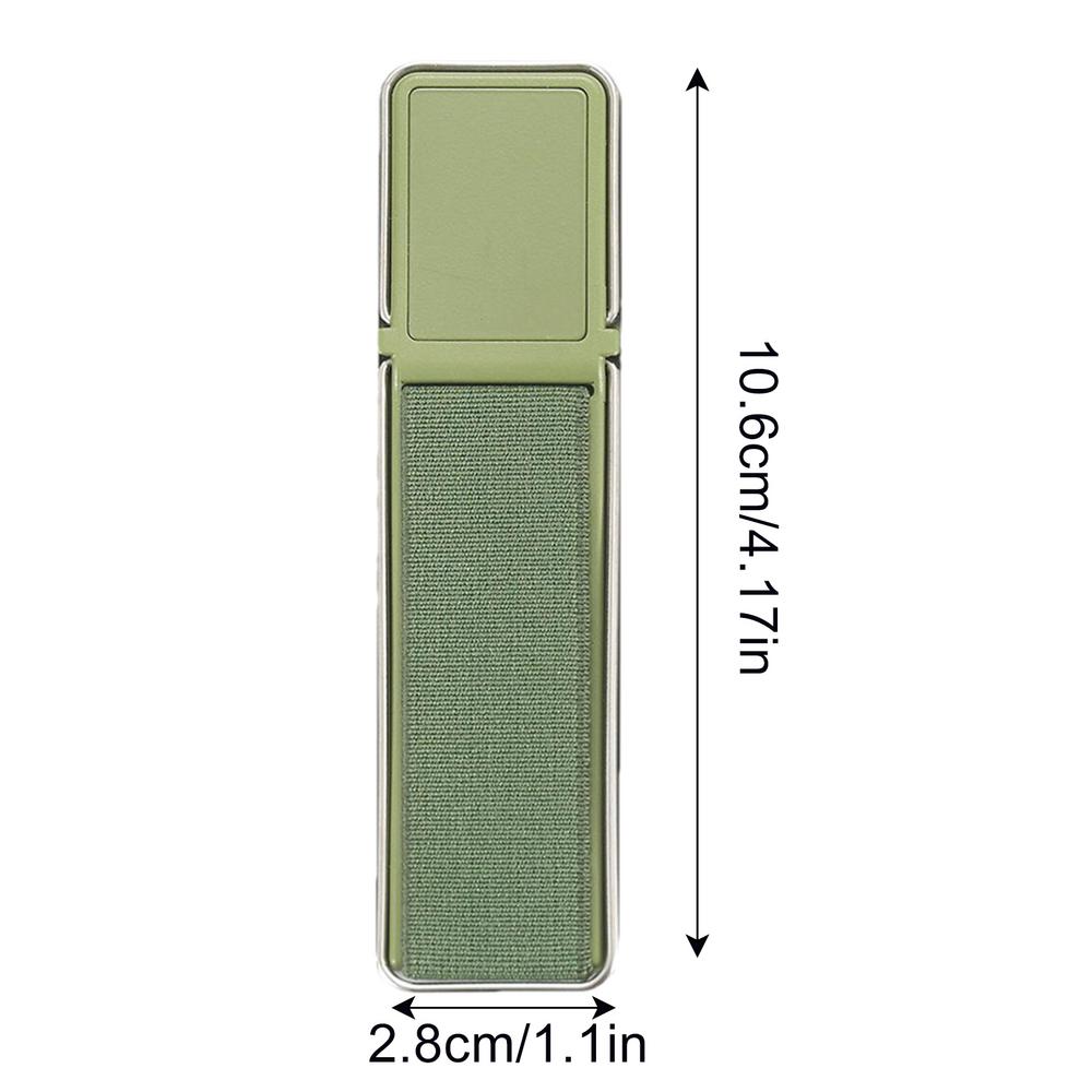 Universal Cellphone Finger Kickstand Mobile Phone Finger Strap Grip Phone ABS Wristband Holder Grip Telescopic Holder #W0: green