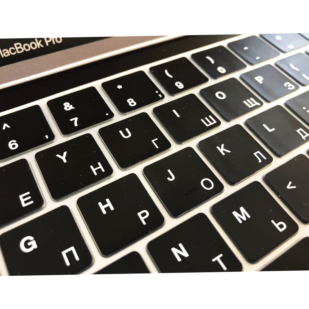 Rosyjska obudowa klawiatury laptopa dla Macbook pro 13 15 touchbar klawiatura ochronna kolorowa obudowa klawiatury A2159 A1707 A1989A1990