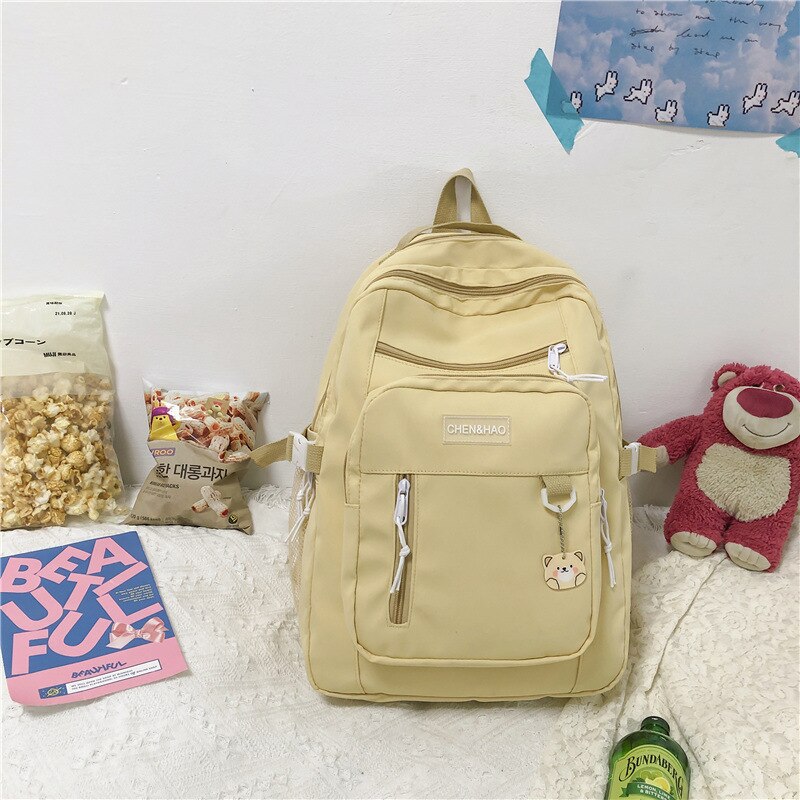 Große schultaschen für Teenager-mädchen, schülerinnen-Rucksack für sterben mittelstufe, damen-Rucksack Ich bin lässigen preppy-stil , 2022: Beige