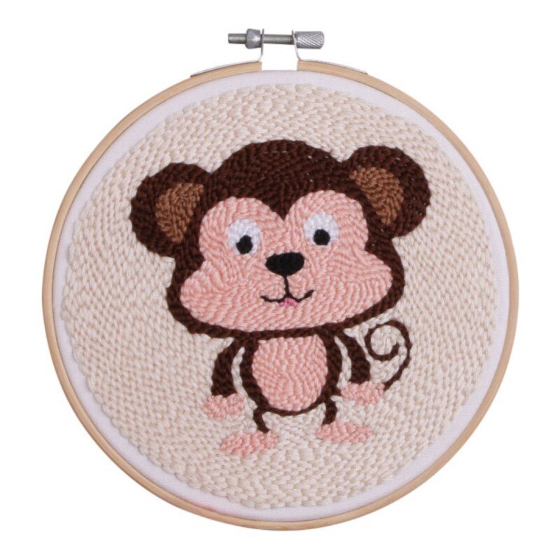DIY Embroidery Kits Hand Work 3D Animals Embroidery Stitching with Hoop Art Needlework Modern Adults Craft Sewing