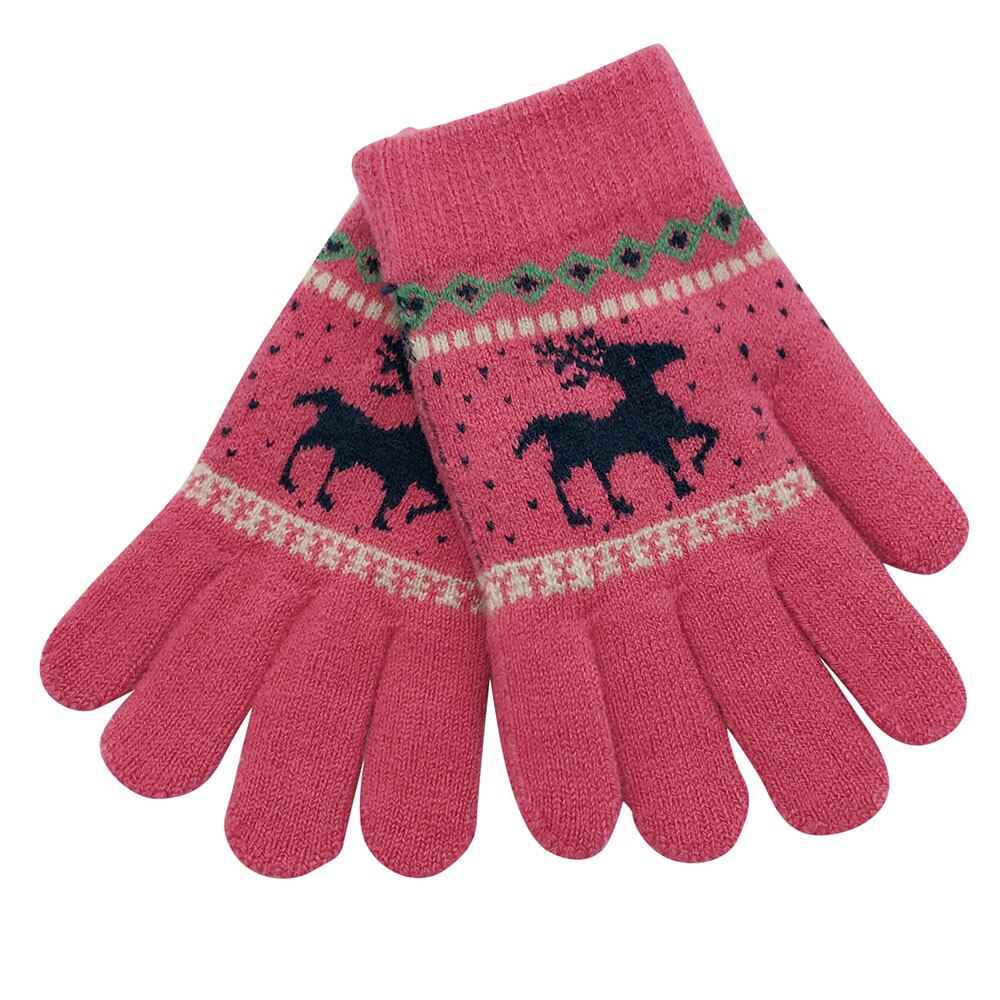 Di natale Dei Bambini di Inverno Caldo Del Fumetto Dei Cervi di Finger Completa Mittens KnittedGloves A Mano Neonato Manicotto Delle Ragazze Dei Ragazzi Bambini dropshipping11.9