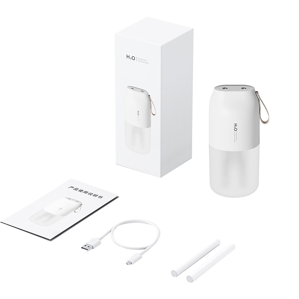 Wireless Air Humidifier Aroma Diffuser 2000mAh Battery Rechargeable Essential Oil Diffuser Double Nozzle Mist Maker Humidifier: 01