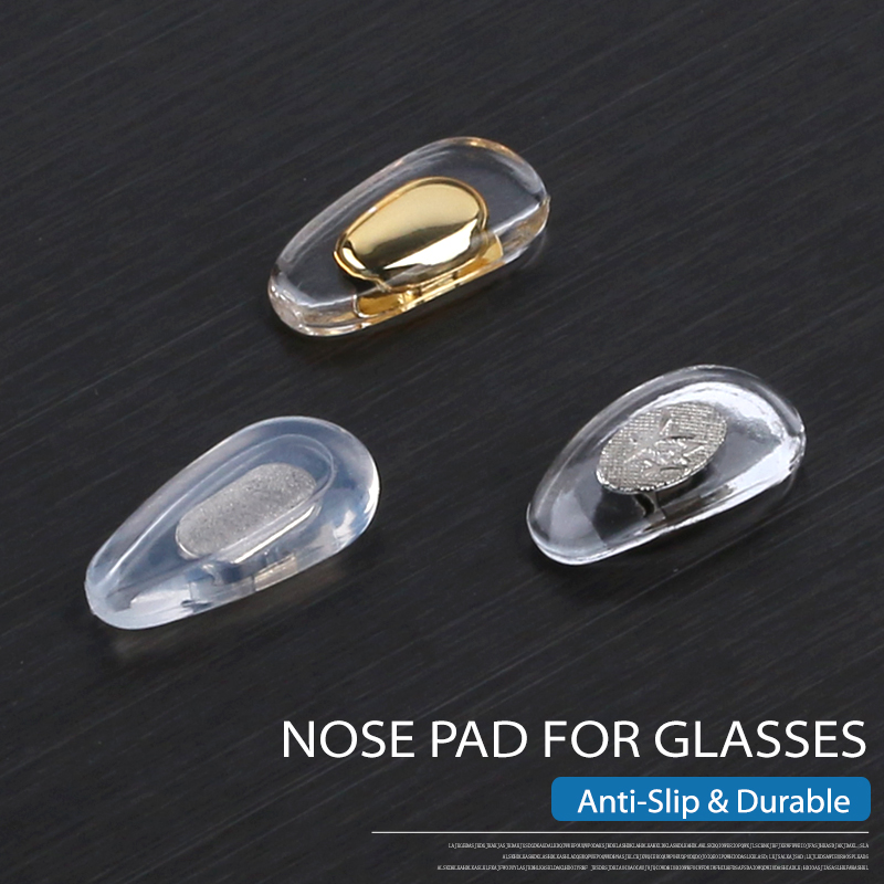 Almohadillas nasales para gafas de sol, pieza nasal con Clip de repuesto, almohadillas suaves para puente nasal, protectores nasales antideslizantes, kits de reparación