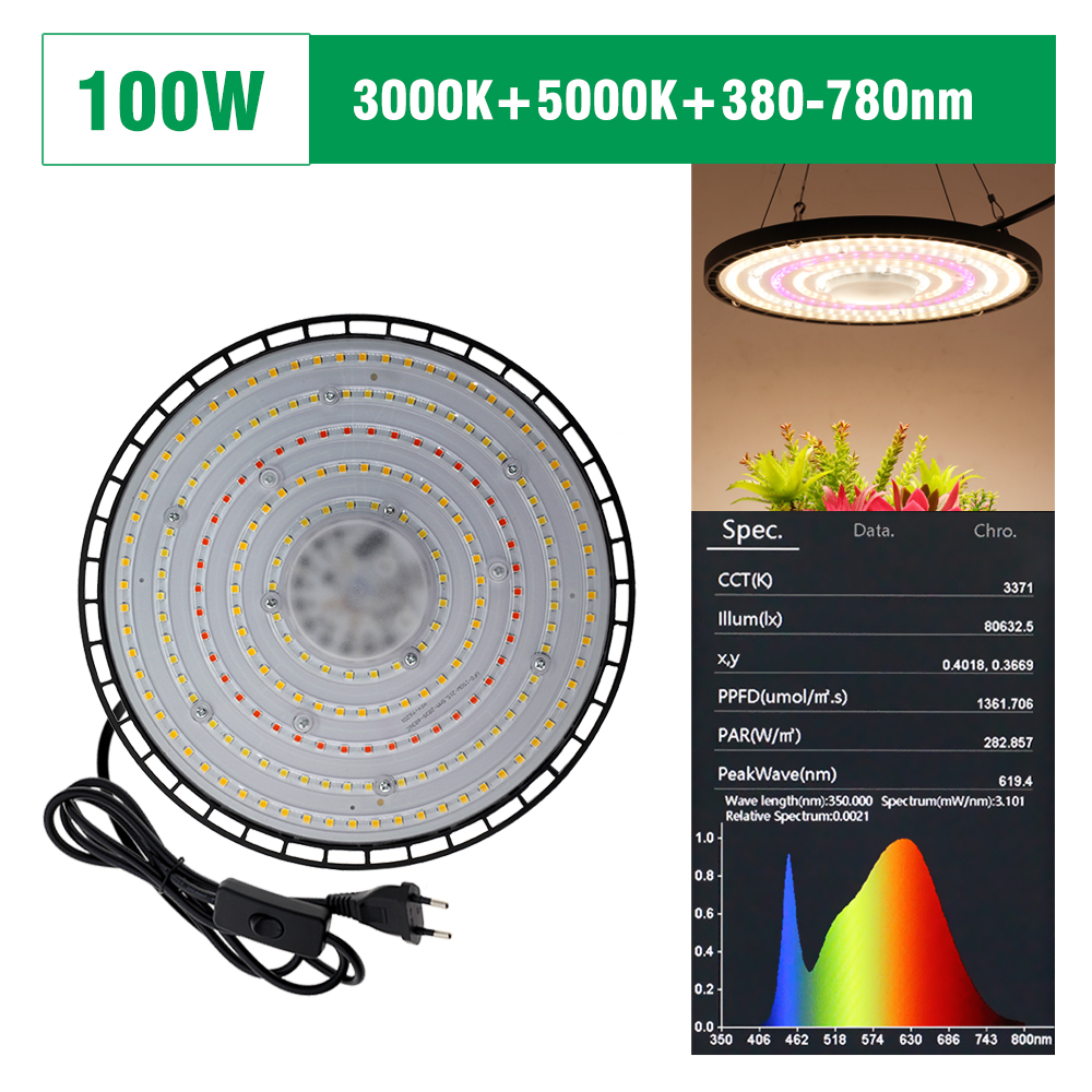 Luz LED de cultivo de espectro completo, 380-780nm, luz solar imitada, luz de cultivo de plantas para flores hidropónicas, plántulas, suculentas.: changeable