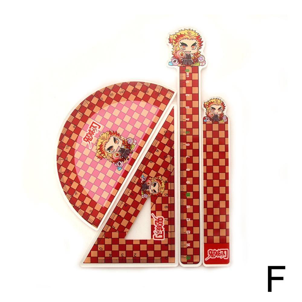 4pcs/ Set Of Art Painting Template Ruler Puzzle Stationery Children'S Ruler Stationery Cartoon Office Figure Drawing Suppli Q5W1: F