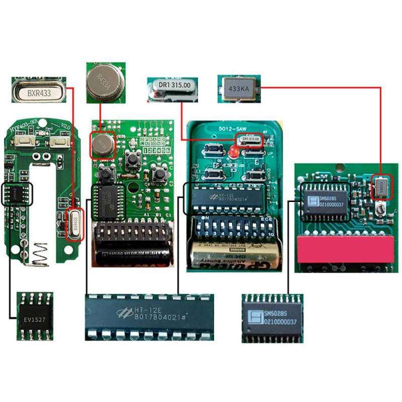 Wireless Remote Control 433Mhz Copy Clone Code Garage Door Gate Car Key Fob Duplicator Scanner Remote Control Door Key