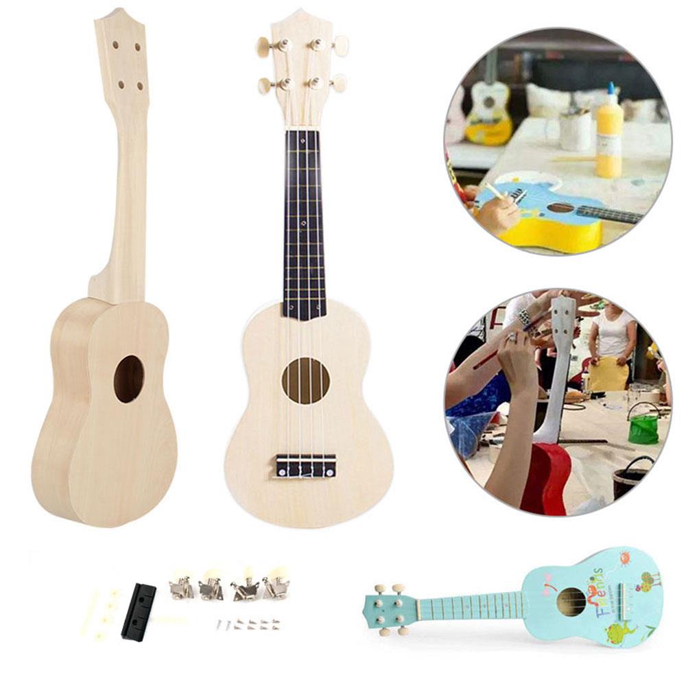 Beautiful Tilia Assemble Handicrafts Draw Ukulele DIY Ukuleles Musical Instruments Student DIY Ukulele Teaching Art Children