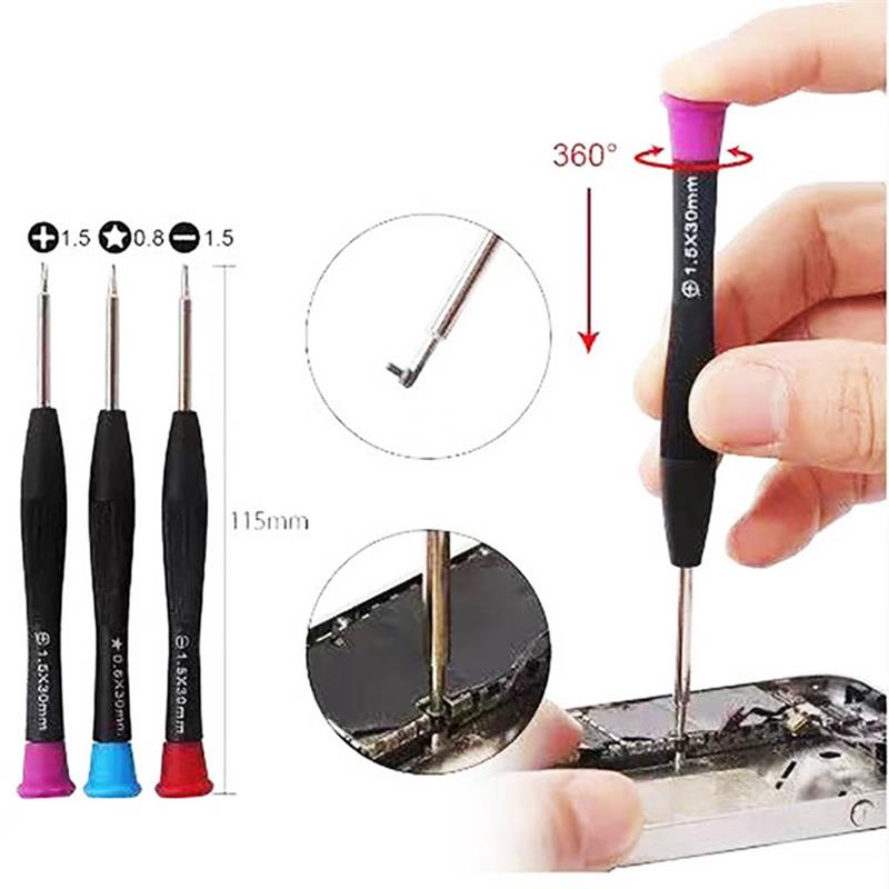 20-em-1 kit de ferramentas de reparo do telefone móvel spudger pry ferramenta de abertura eletrônica chave de fenda ferramentas de reparo para iphone x 8 7 6s 6 plus
