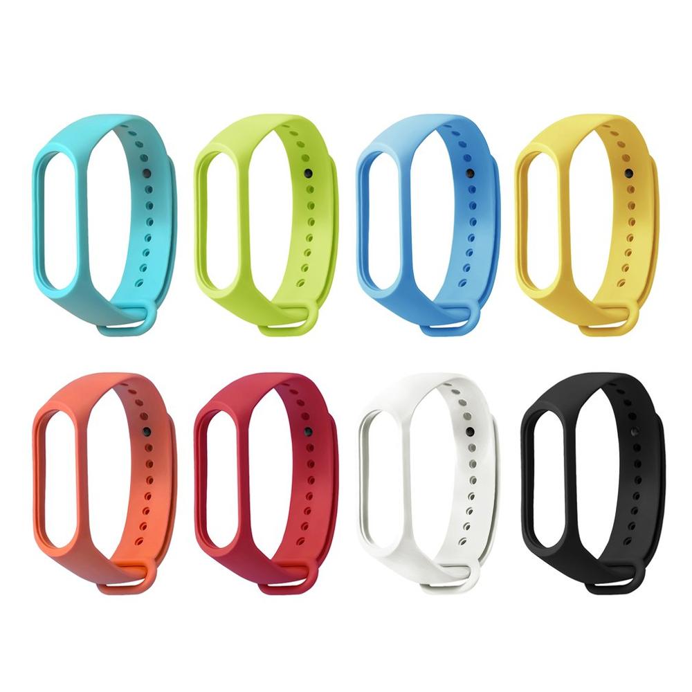 Tpe Effen Kleur Polsband Voor Xiaomi Band 3 Armband Vervangende Polsband Armband Met Veilige Sneller Smart Horlogeband