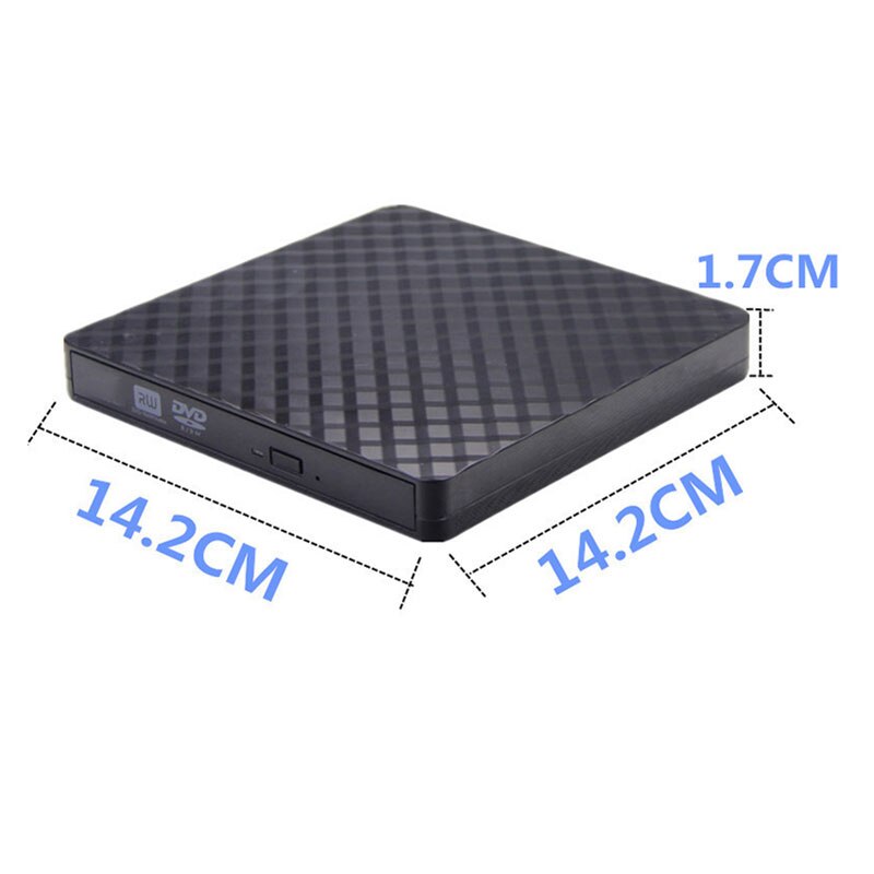 Portable USB3.0 External CD/DVD/VCD Optical Drive CD-RW Writer Recorder Driver for PC Laptop Computer EM88