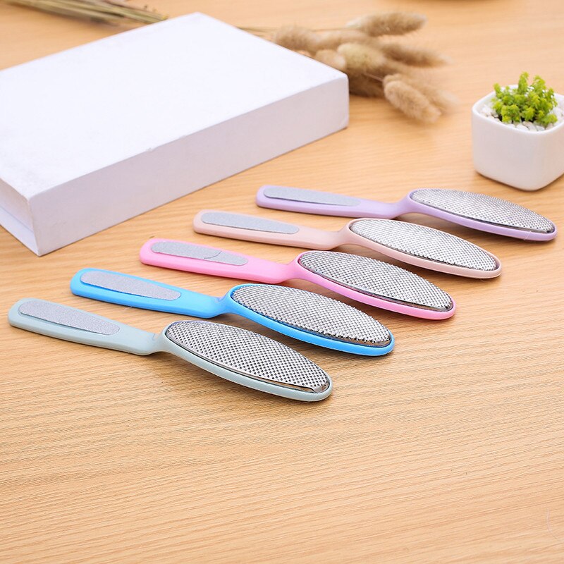 1pcs Slijpen Exfoliërende Bad Borstel Gereedschap Schoonheid Hak-zijdige Voeten Pedicure Eelt Verwijderen Hand Voet Bestand Voor Hakken voetverzorging