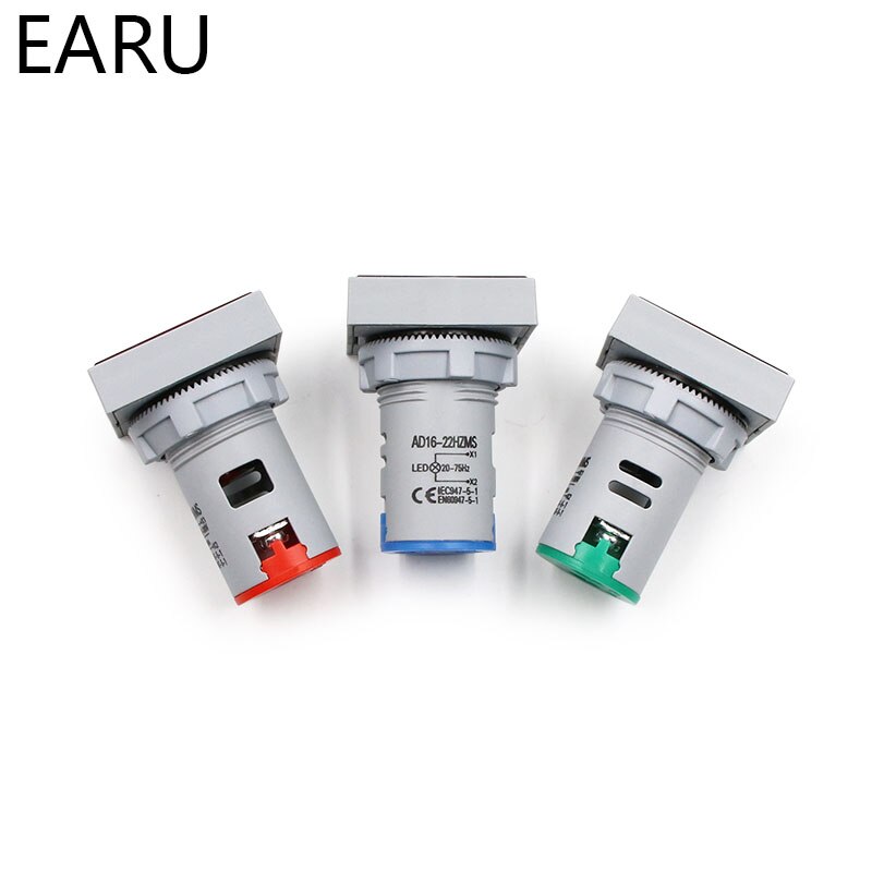 20-75hz mini kvadrat 22mm digital elektricitet hertz frekvens hz mätare monitor tester ström varning led lampa ljus pilot display