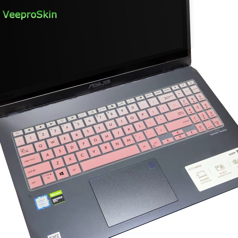 Laptop Keyboard protector skin Cover For ASUS VivoBook S15 S532 VX60 S532FL S532F S531 S531FL S531F S 531 F FL: fadepink