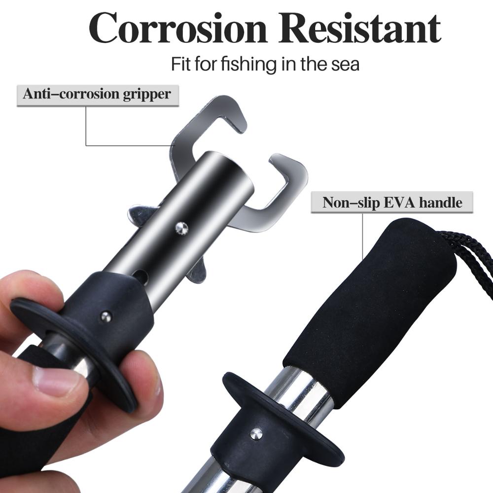 Sougayilang Stainless Steel Fishing Grip Set Control + Multifunction Outdoor Fishing Pliers Fish Tackle Fish Lip Gripper Set