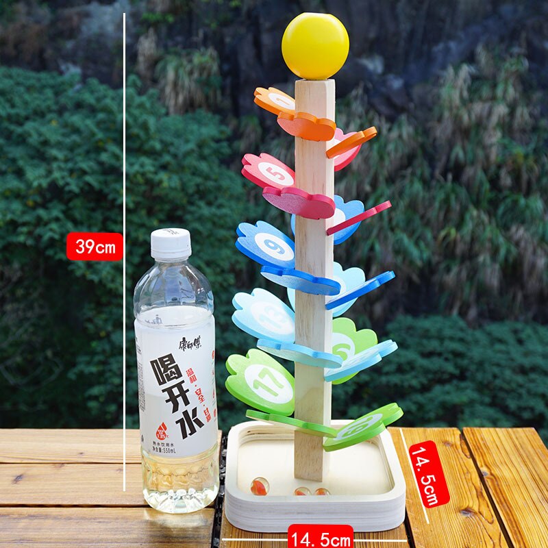 Wooden Rainbow Tower Tree With Number