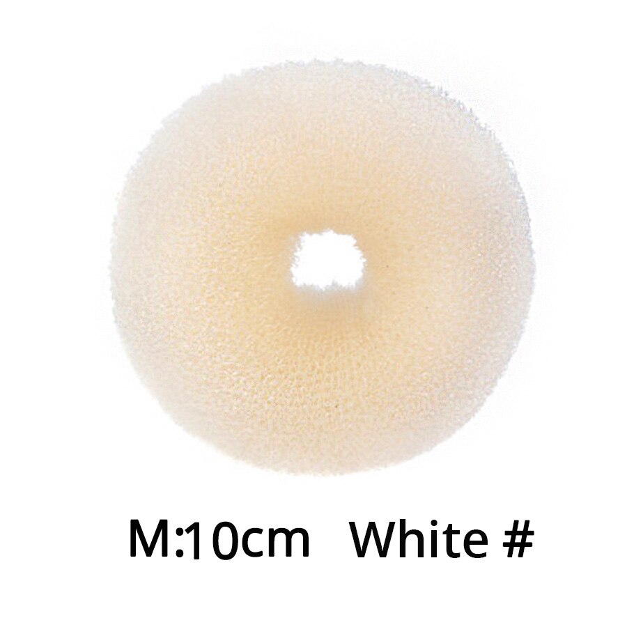 Alileader Hair Tools Styling Diy Magic Bun Maker Hair Braid Accessories Styles Sponge Donut Bun Maker Hairstyle S/M/L: M white