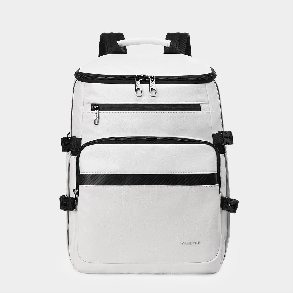 Tigernu 2022 Koreaanse Stijl Vrouwen Rugzak 15.6 Inch Tpu Waterdichte Laptop Schooltas Casual Mannen Reistassen Schouders tas: White