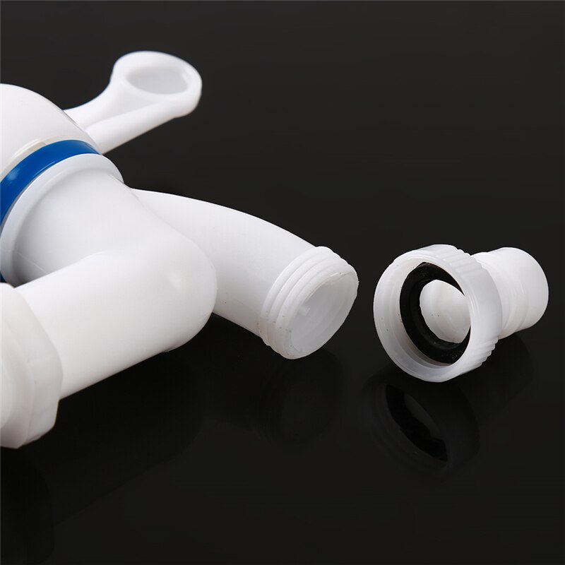 Una pieza, grifo de plástico ABS de 20mm de diámetro, sello roscado, anillo de goma, grifo para lavadora, grifo sencillo, suministros para el hogar