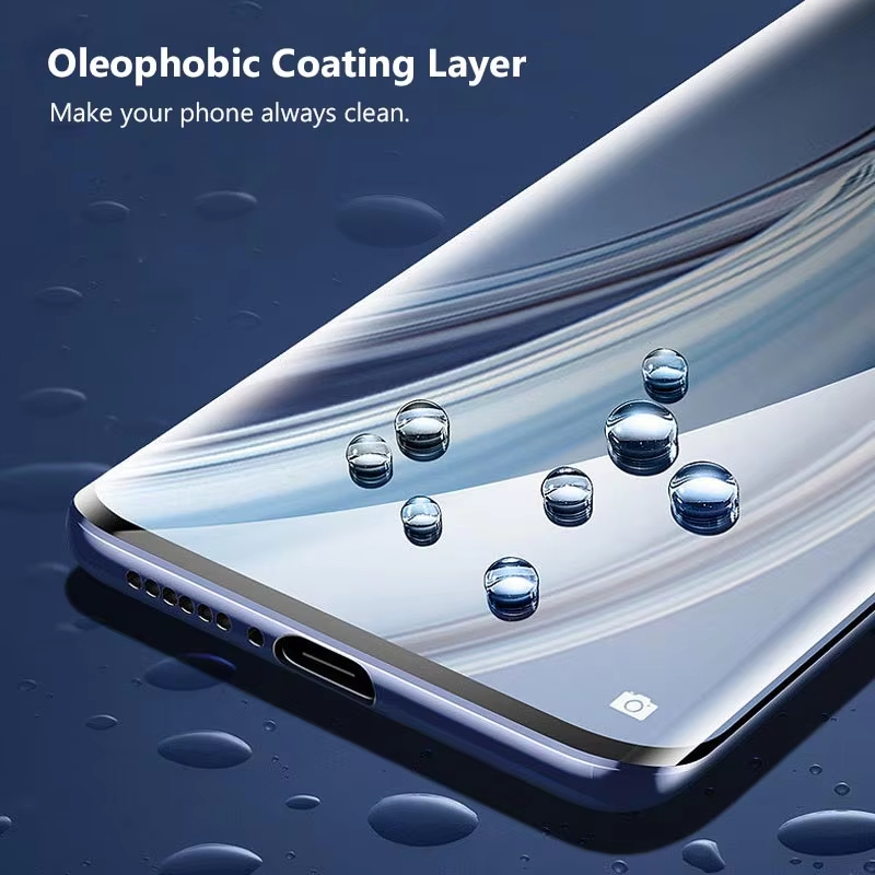 FONLYU-Protector de pantalla de vidrio UV para teléfono móvil, máquina cortadora de hojas de hidrogel, HD, mate, privacidad, Blueray, película de cobertura completa