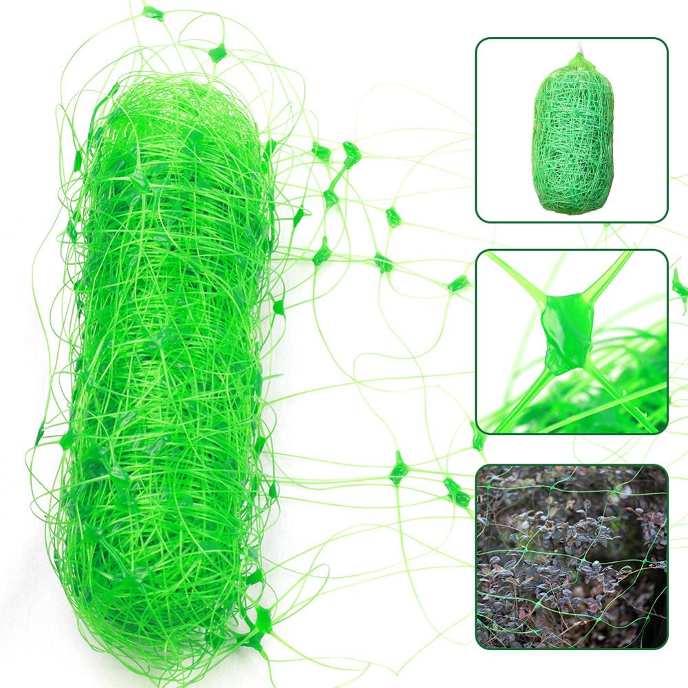 Garden Green Plastic Vegetable Plant Trellis Netting Support Nets Bean Plant Climbing Grow Fence Anti-bird Net