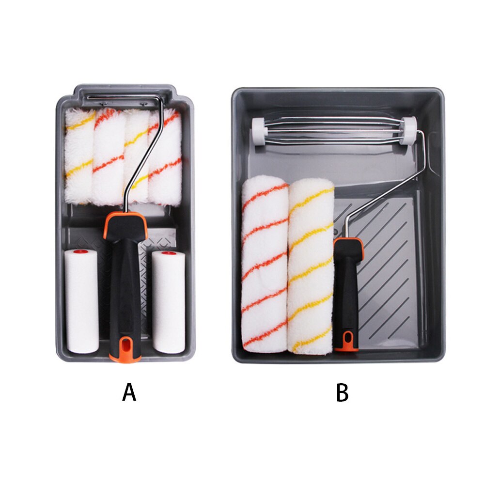 Art DIY Wall Paint Roller Set 4inch 9inch Durable Portable Runner Home Decoration Polyester Brush Tool Multifunctional Handle