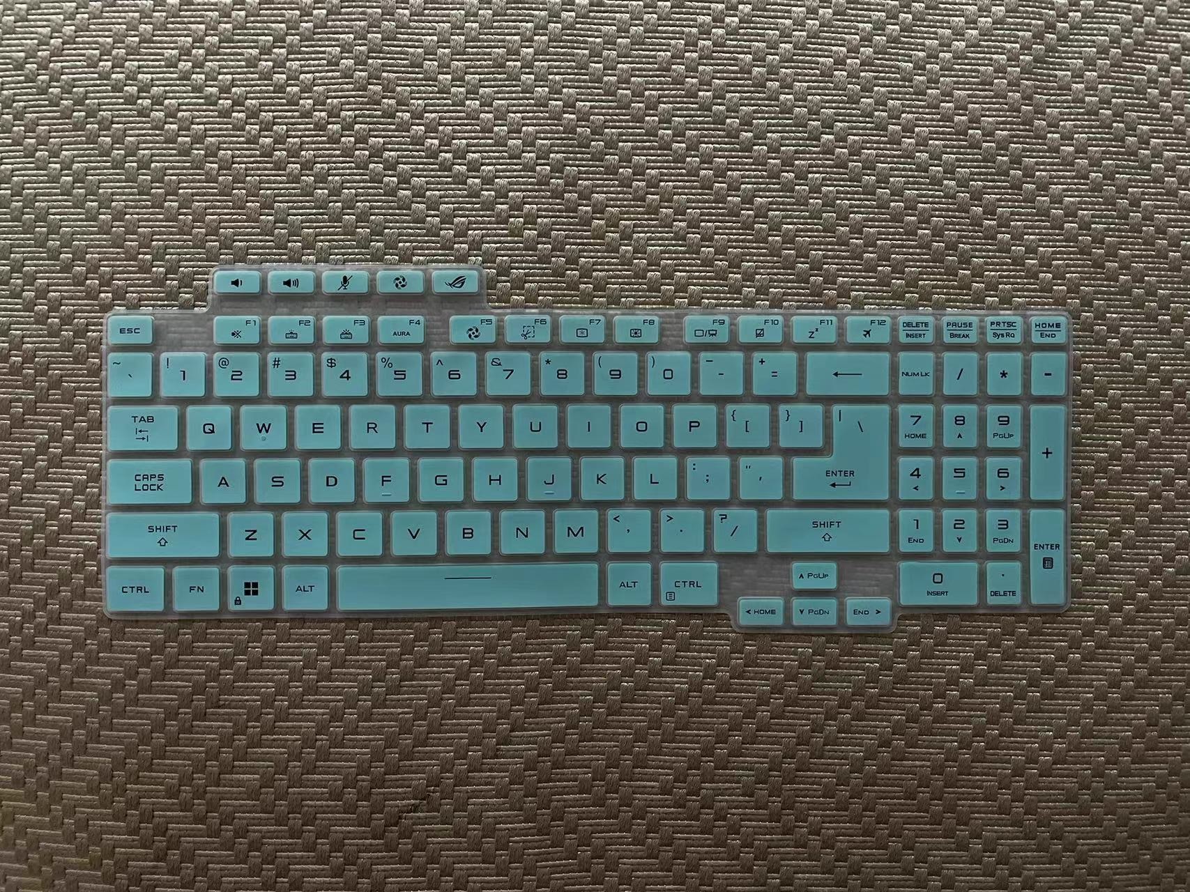 Funda de silicona para teclado de ordenador portátil ASUS ROG STRIX G17 G713RC G713RM G713RW G713R G713QM G713QC G713 G713QR G713QE G713QC G713Q: Castaño