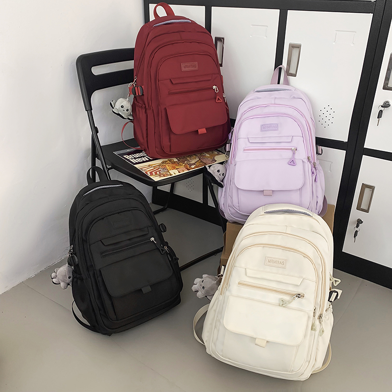 Plecak o dużej pojemności damski plecak podróżny unisex z wieloma kieszeniami tornister studencki dla nastolatki plecak męski z książkami