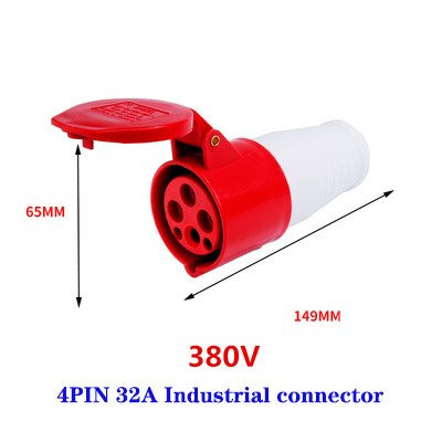 IP44 Industrial Plug and Socket Waterproof Connector 3PIN 4PIN 5PIN 16A/32A Waterproof Electrical Connection Wall Mount Socket: Type 20