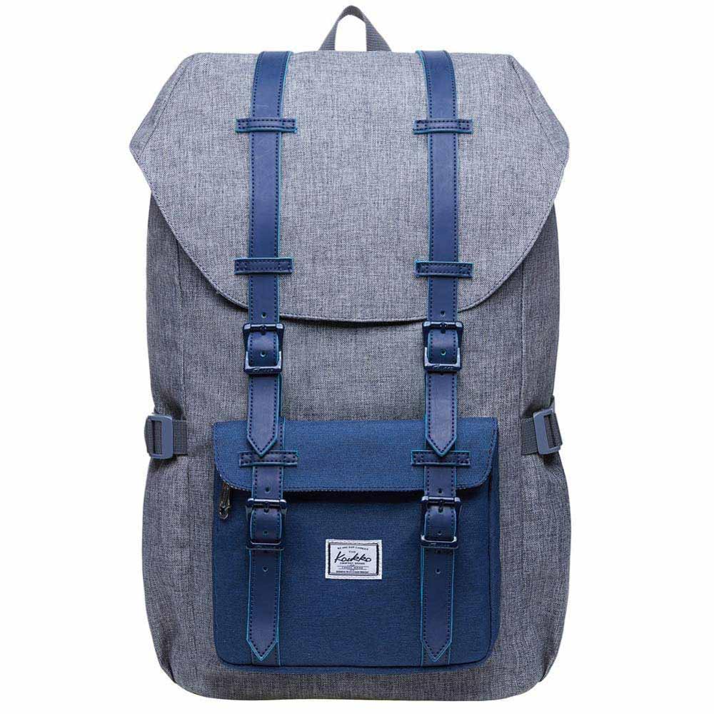 Kaukko Mochilas Mochila Escola Laptop Sacos de Viagem dos homens das Mulheres para 15.6 Polegada Notebook Casual Daypacks Mochilas: EP5-4-blueandgrey