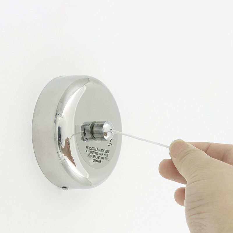 2.8m Retractable Clothesline Heavy Duty Portable Clothes Dryer With Adjustable PVC Rope String