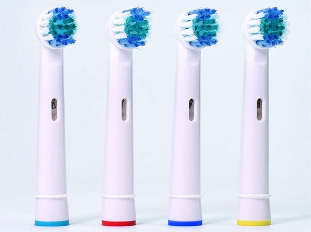 4pcs Replacement Toothbrush Heads for Oral Hygiene B Cross Floss Action Precision Soft Bristle Electric Tooth Brushes Heads