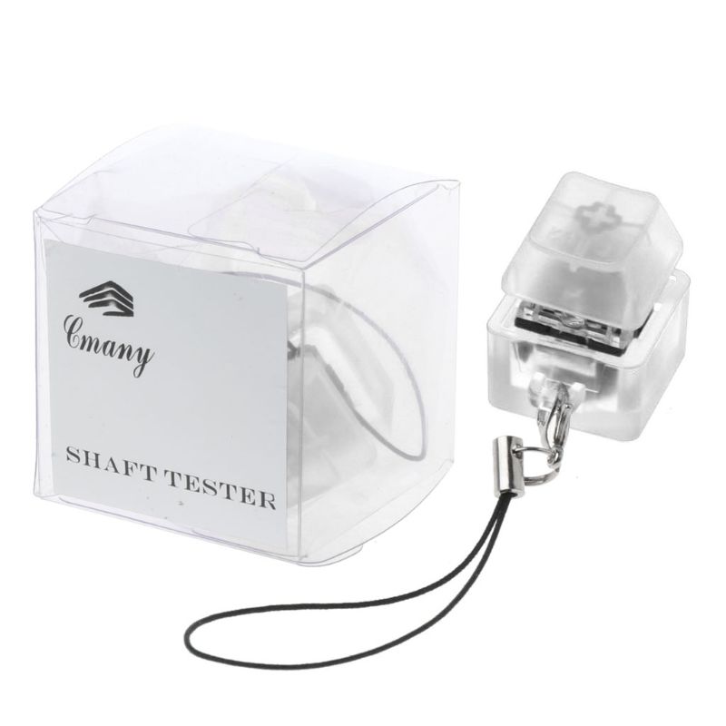 Mechanical Switch Keychain Light Up Backlit For Keyboard Switches Tester Kit: Transparent