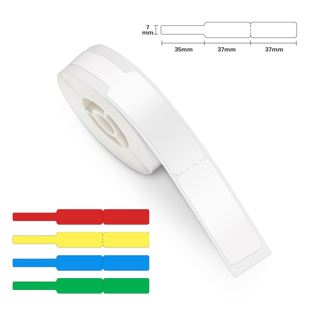 Niimbot D11 Label Papier D11 D110 Kabel Label Sticker Wit Label Tape Netwerk Draad Kabel Zelfklevend Papier Label D11 Thermische papier