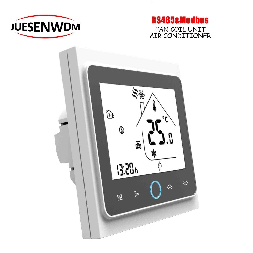 Thermostat proportionnel RS485/MODBUS RTU | 4 tuyaux, 2 tuyaux régulés 0-10V avec communication pour chauffer et refroidir