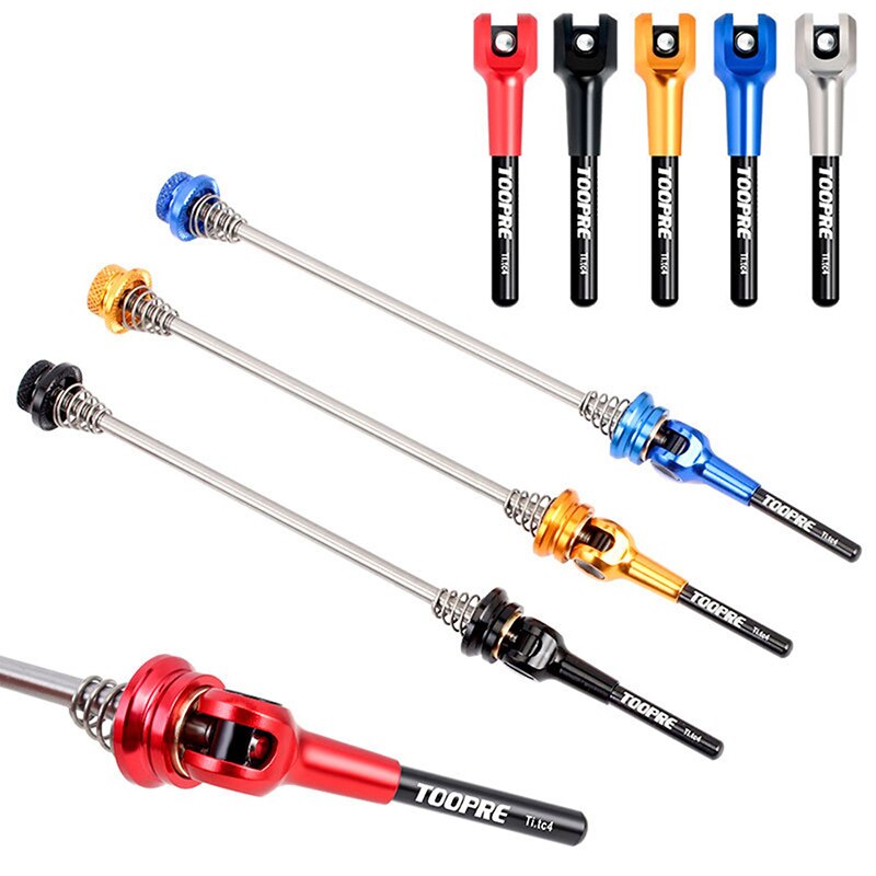 Bicycle Quick Release Skewer Titanium Alloy Quick MTB Road Bike Wheel Hub Fixed Tie Rod Cycling Axis Skewers Tools BC0646