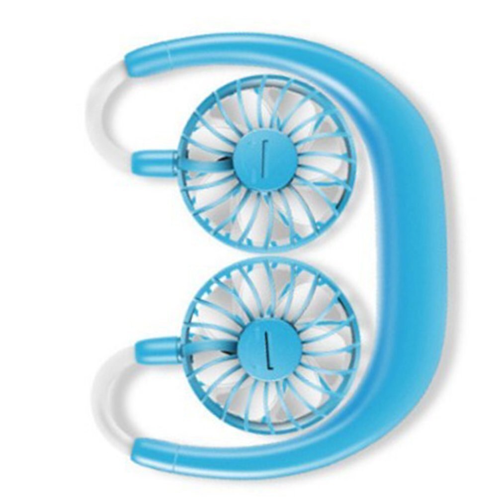 7-leaf sports wear hanging neck fan first generation Plastic Ordinary round 360 Degree Rotation Refrigeration